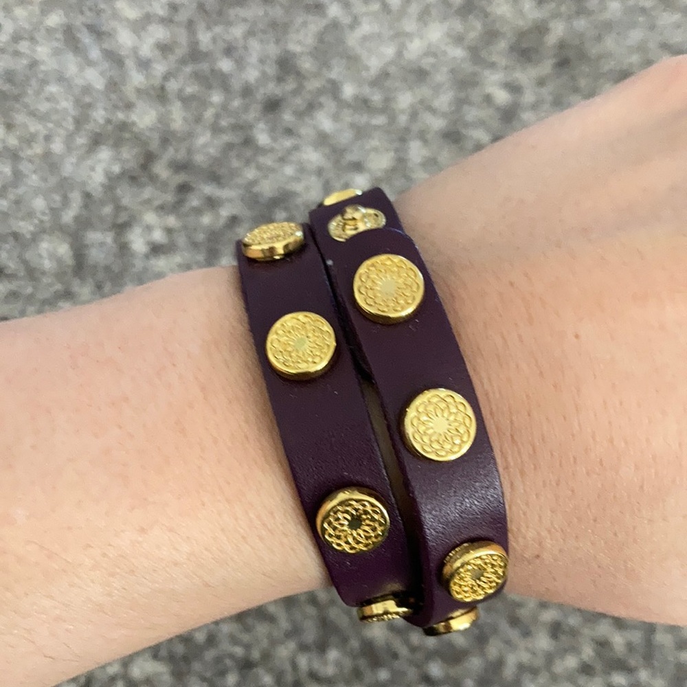 Purple & Gold Wrap Bracelet